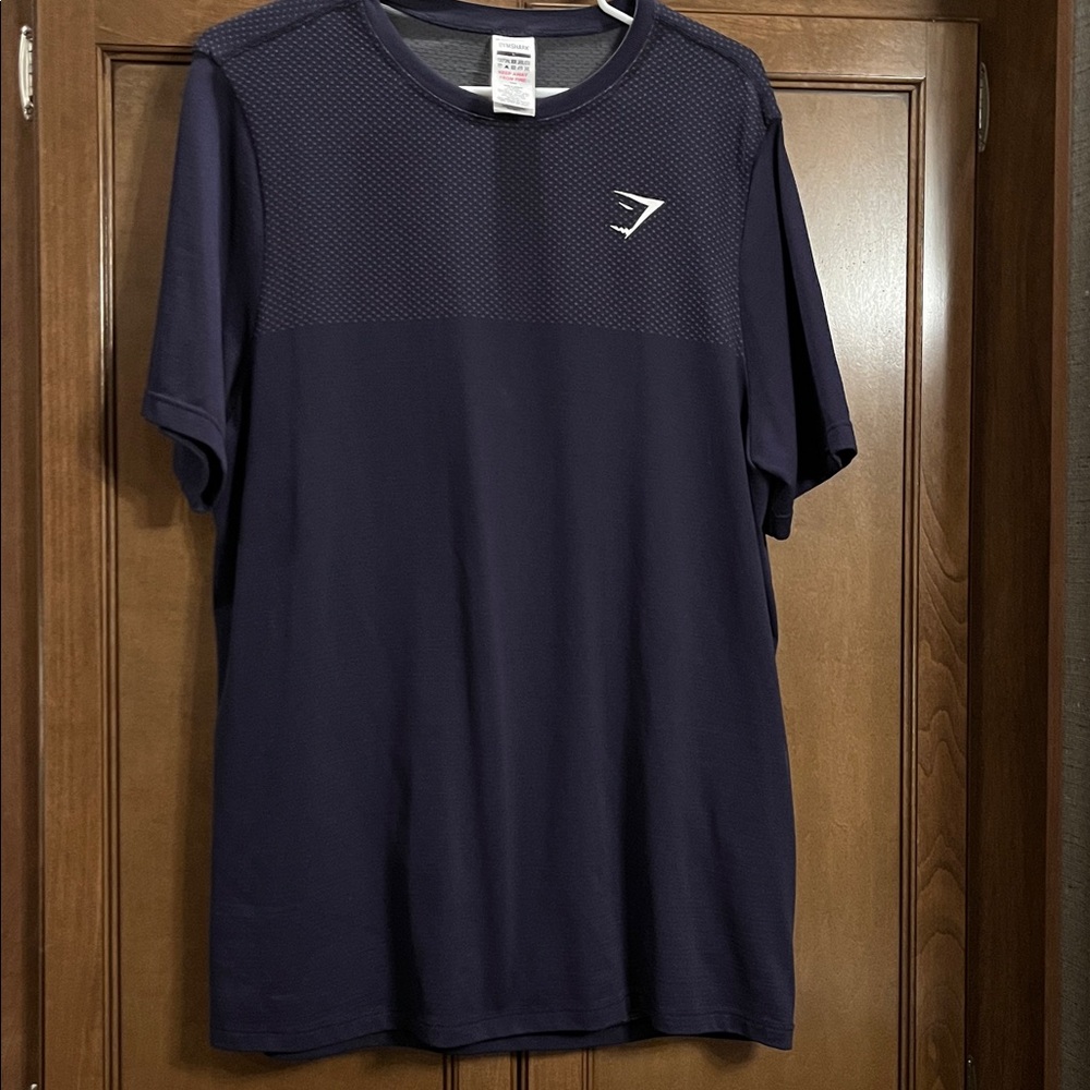 Gymshark Vital Ombre Seamless T-Shirt black/eclipse blue